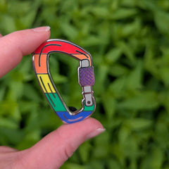 Queer Carabiner hard enamel pin
