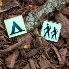 Let's Go Outside soft enamel pin set (adventure colorway)