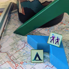Let's Go Outside soft enamel pin set (adventure colorway)