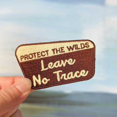 Leave No Trace iron-on patch