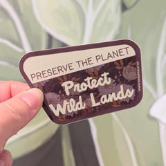 Protect Wild Lands sticker